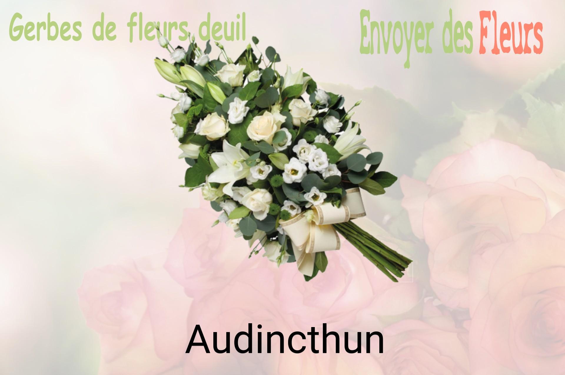Gerbe de fleurs de deuil livrée à Audincthun